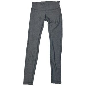 Lululemon Women's Wunder Under Pant‎ 30" Heathered Gray Luon Size 6